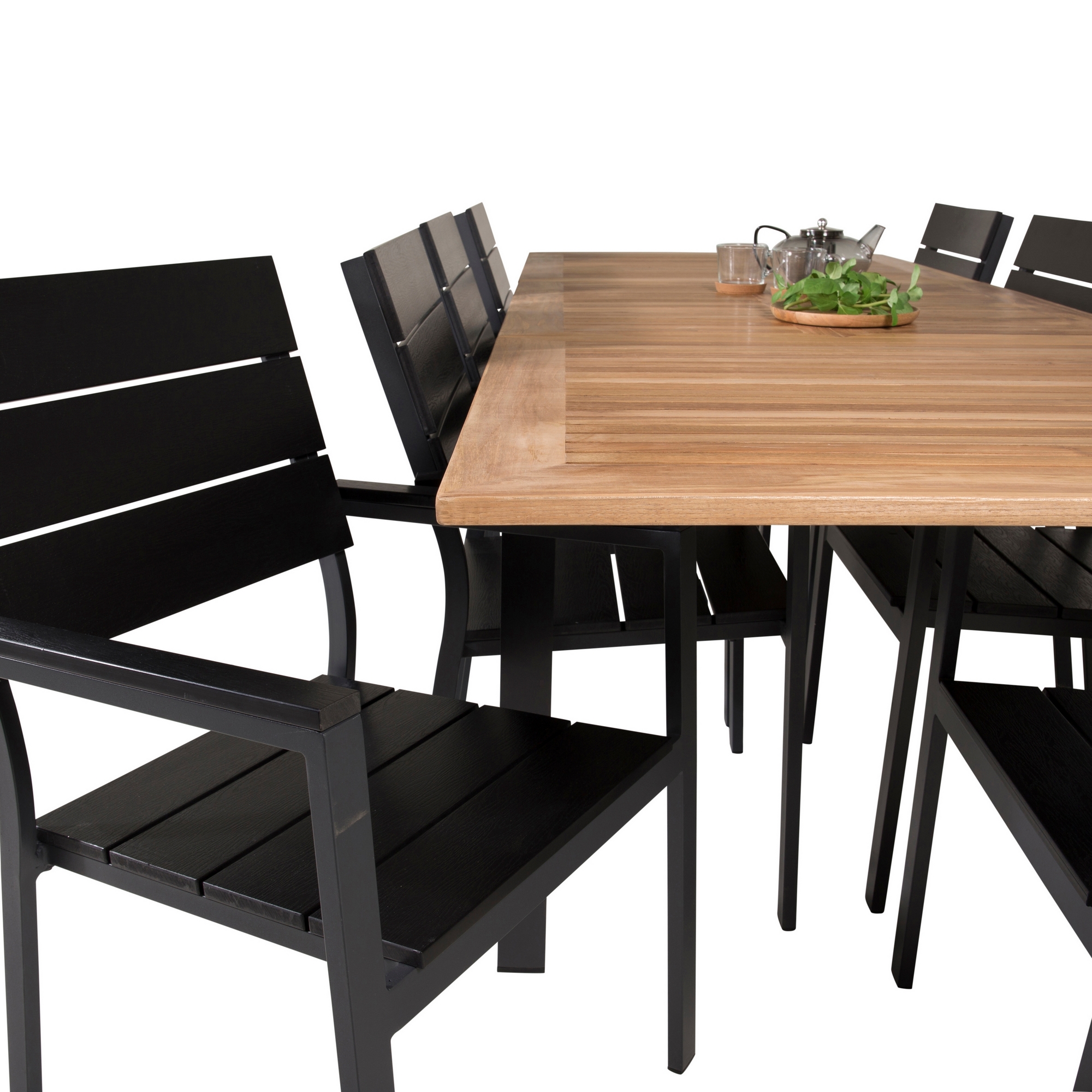 Matgrupp Venture Home Perla 160/240 med 8 Lova Matstolar