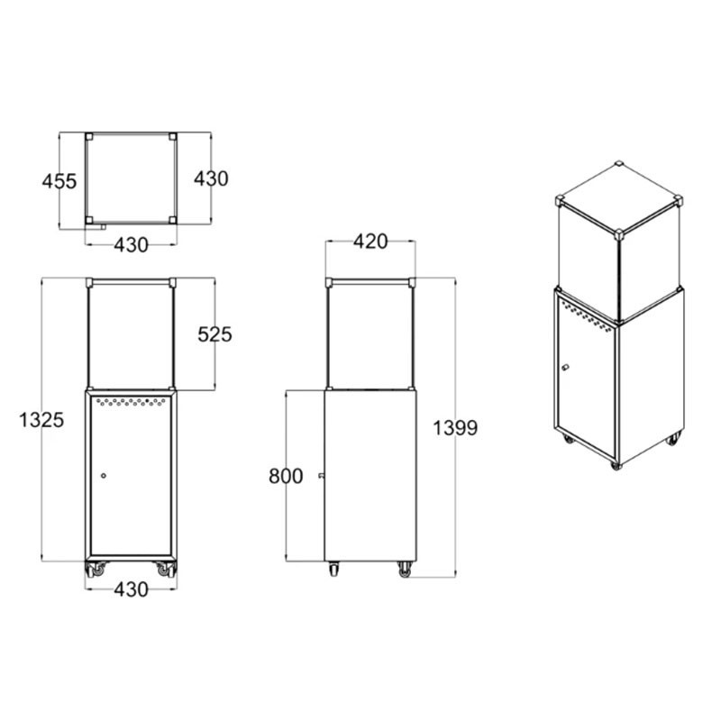 Gasolvärmare Muztag Malaga Stående Terrassvärmare för Uterum & Utomhus i Svart Stål