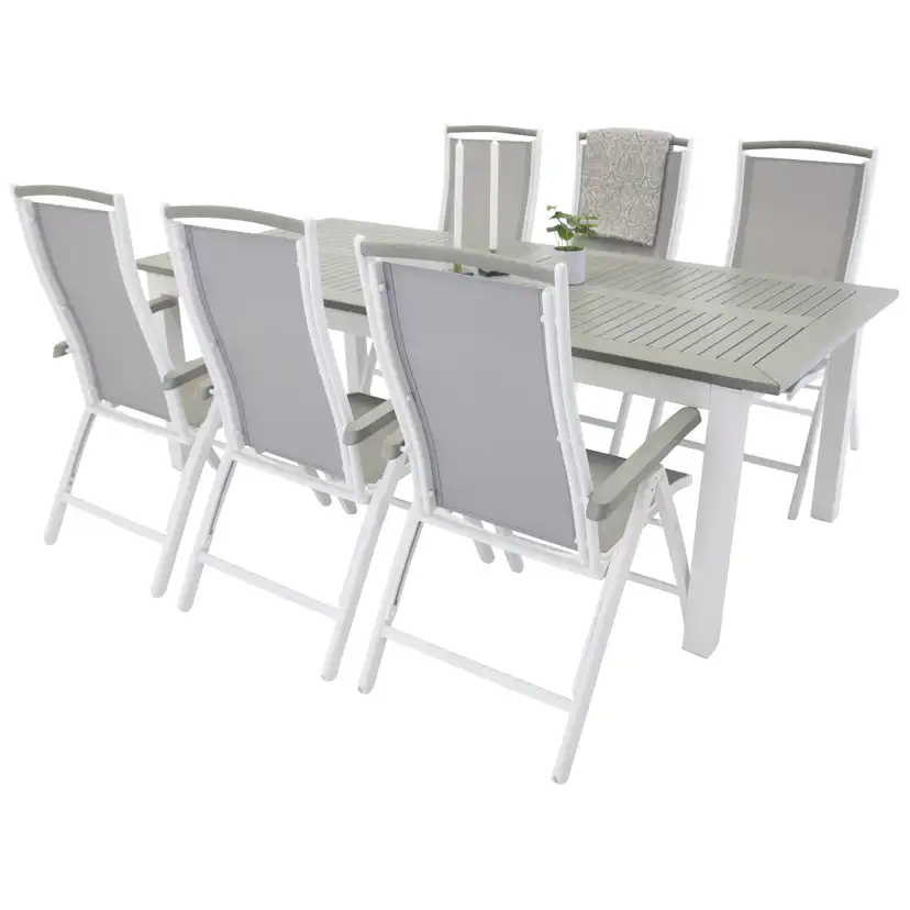 Matgrupp Venture Home Aleyna 224/324 med 6 Stolar