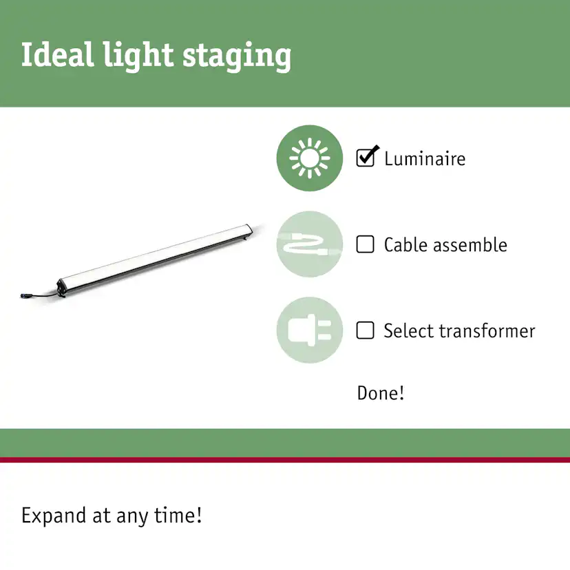 Markbelysning Paulmann Plug & Shine LED-Ljuslist IP67 24V