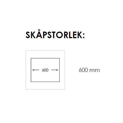 Disklåda Nordic Tech Radius 60 K H X Stor disklåda till höger
