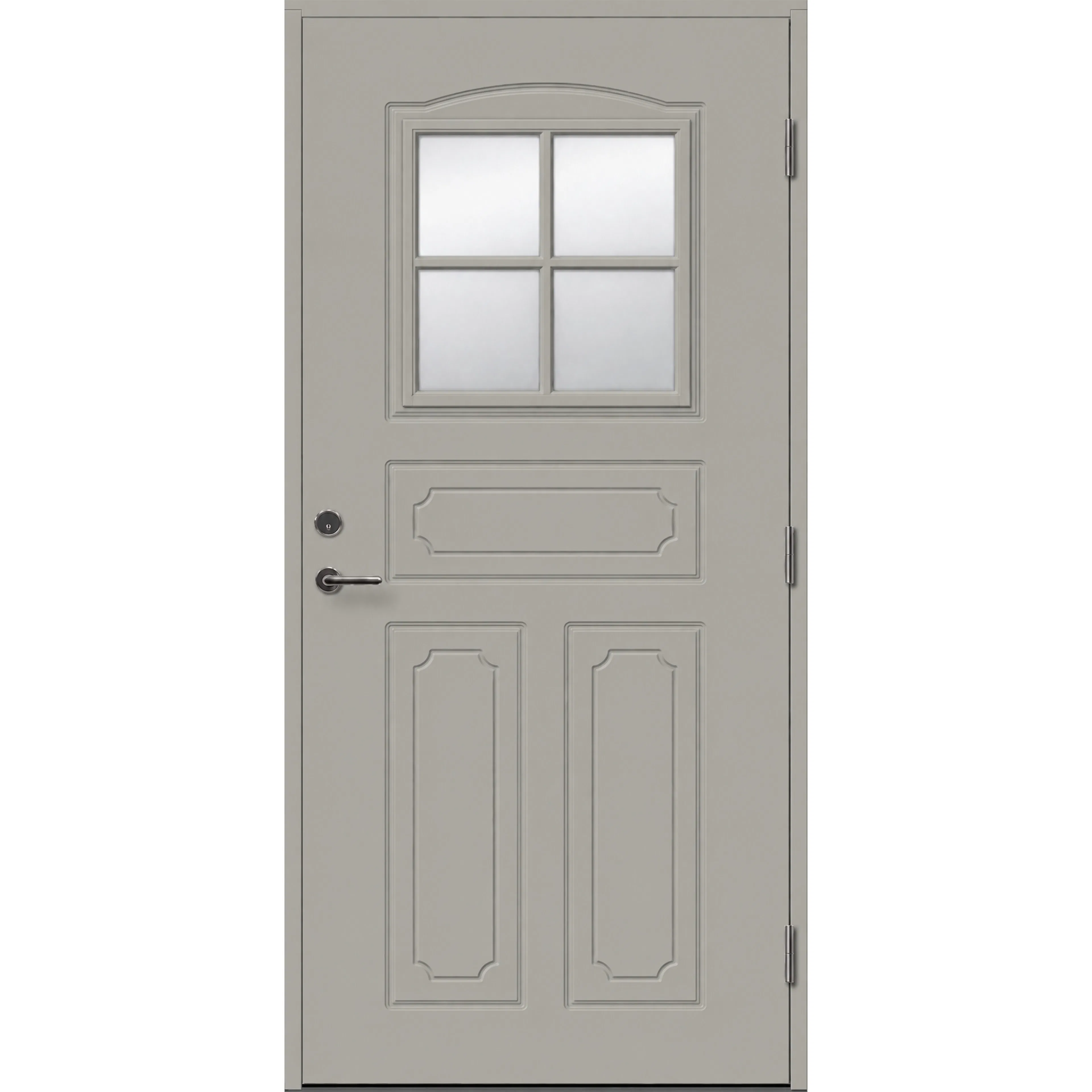 Ytterdörr Skandinaviska Dörrar Klassisk glas Hofors: 9x20, S-3502-Y, Ljusgrå