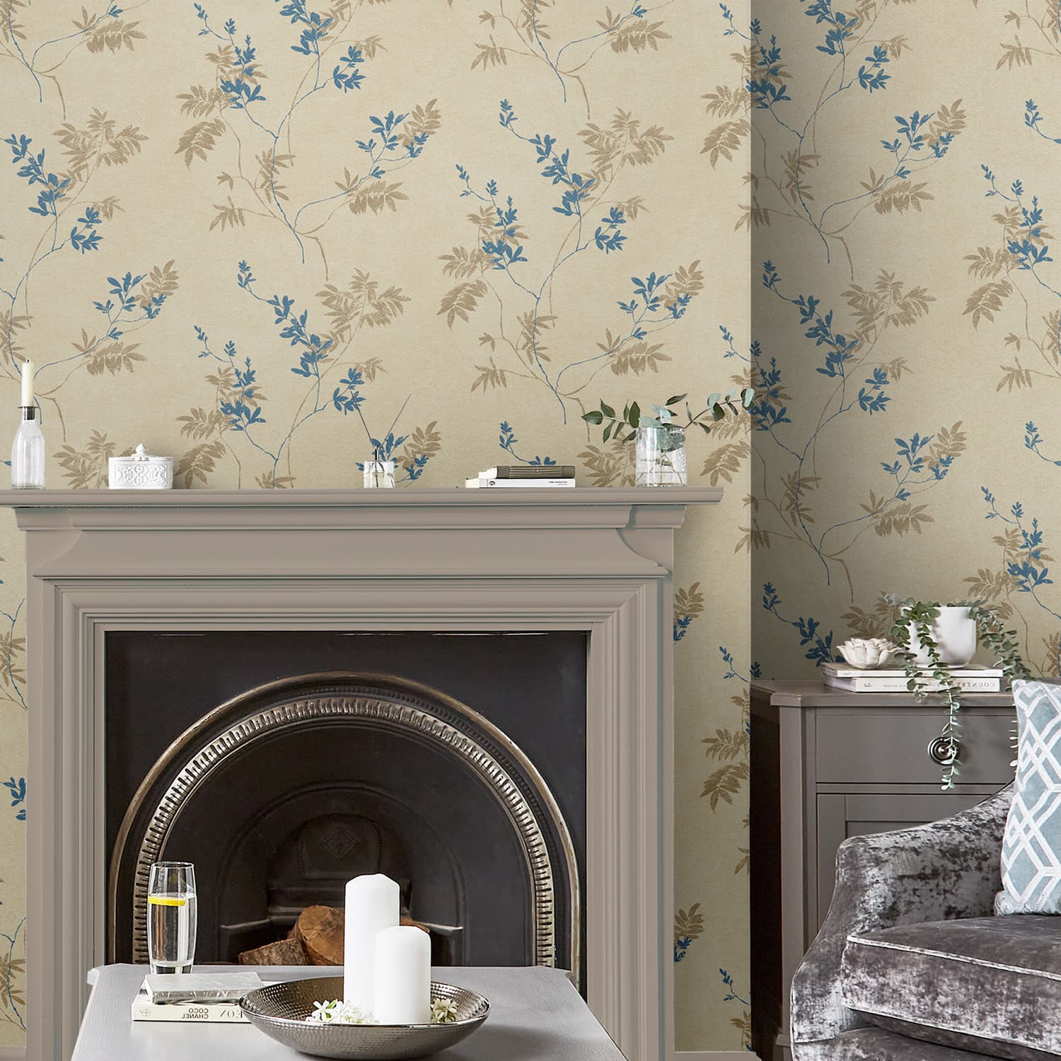 Tapet Laura Ashley Mari Guld 119841