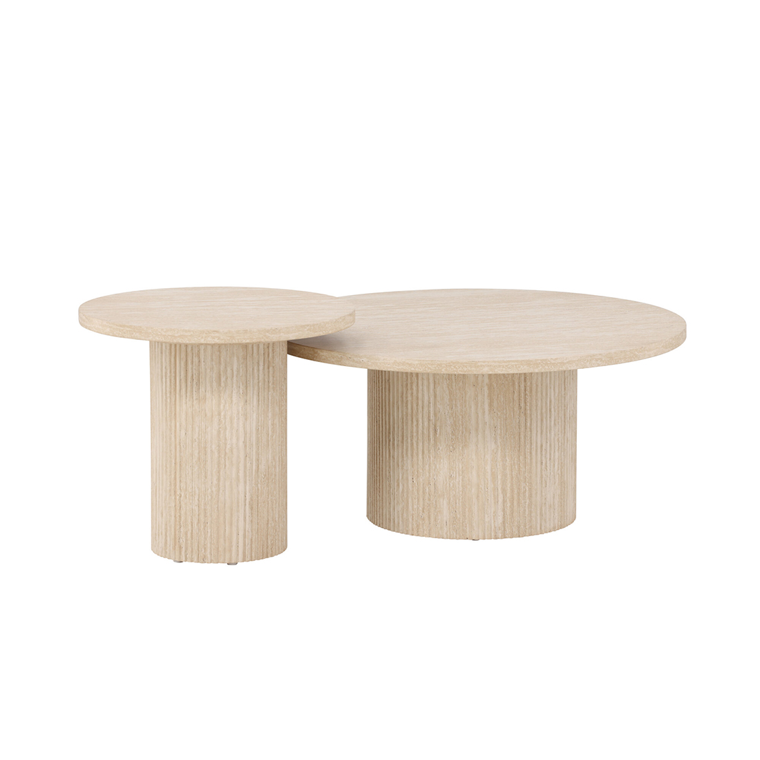 Soffbord Venture Home Härön Set Ø80 cm & Ø50 cm