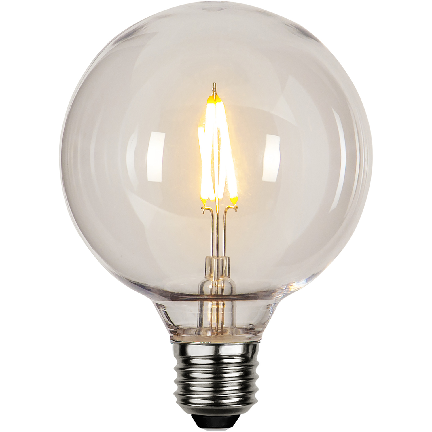 LED-lampa Star Trading Filament E27 G95 Outdoor Lighting PC Cover 1W