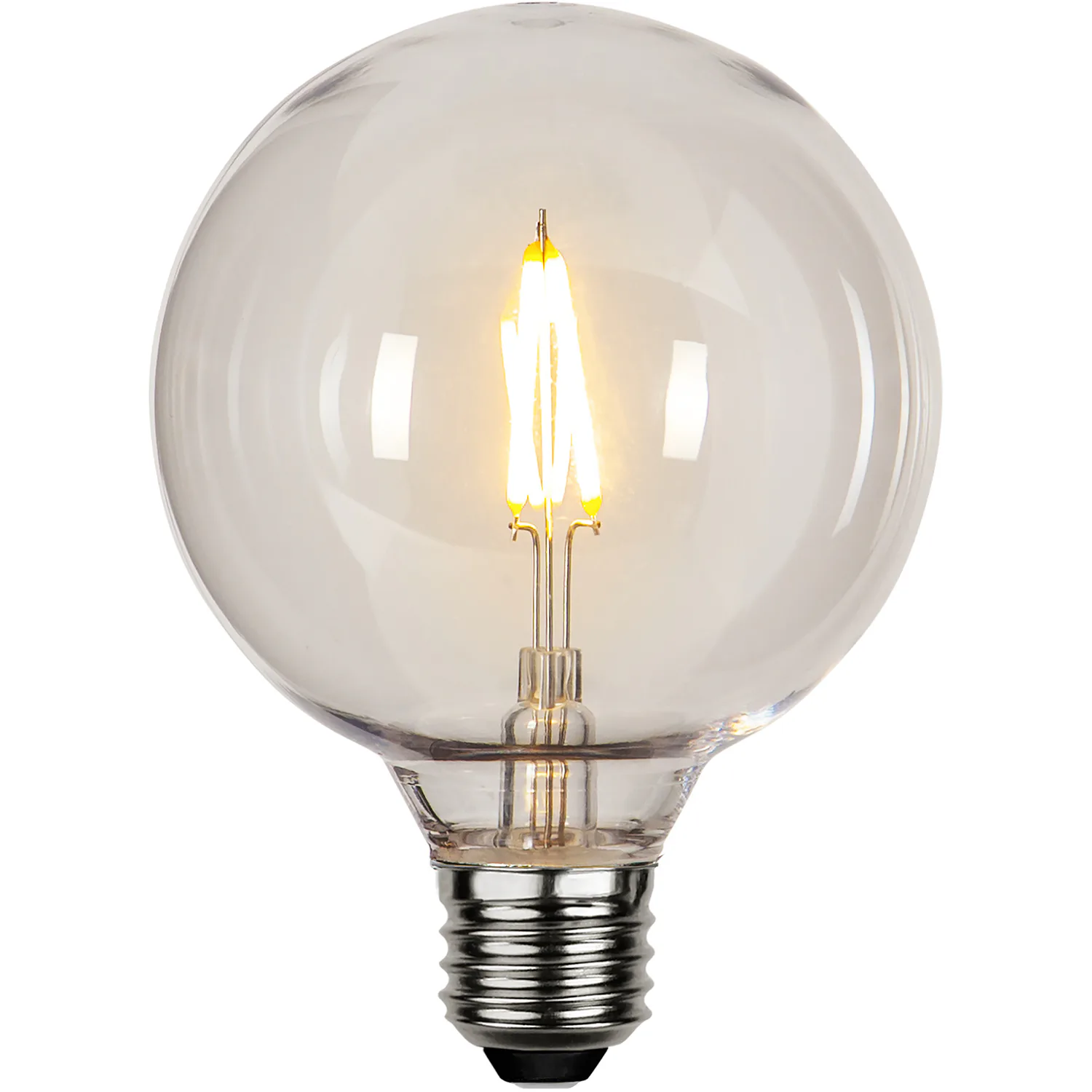 LED-lampa Star Trading Filament E27 G95 Outdoor Lighting PC Cover 1W