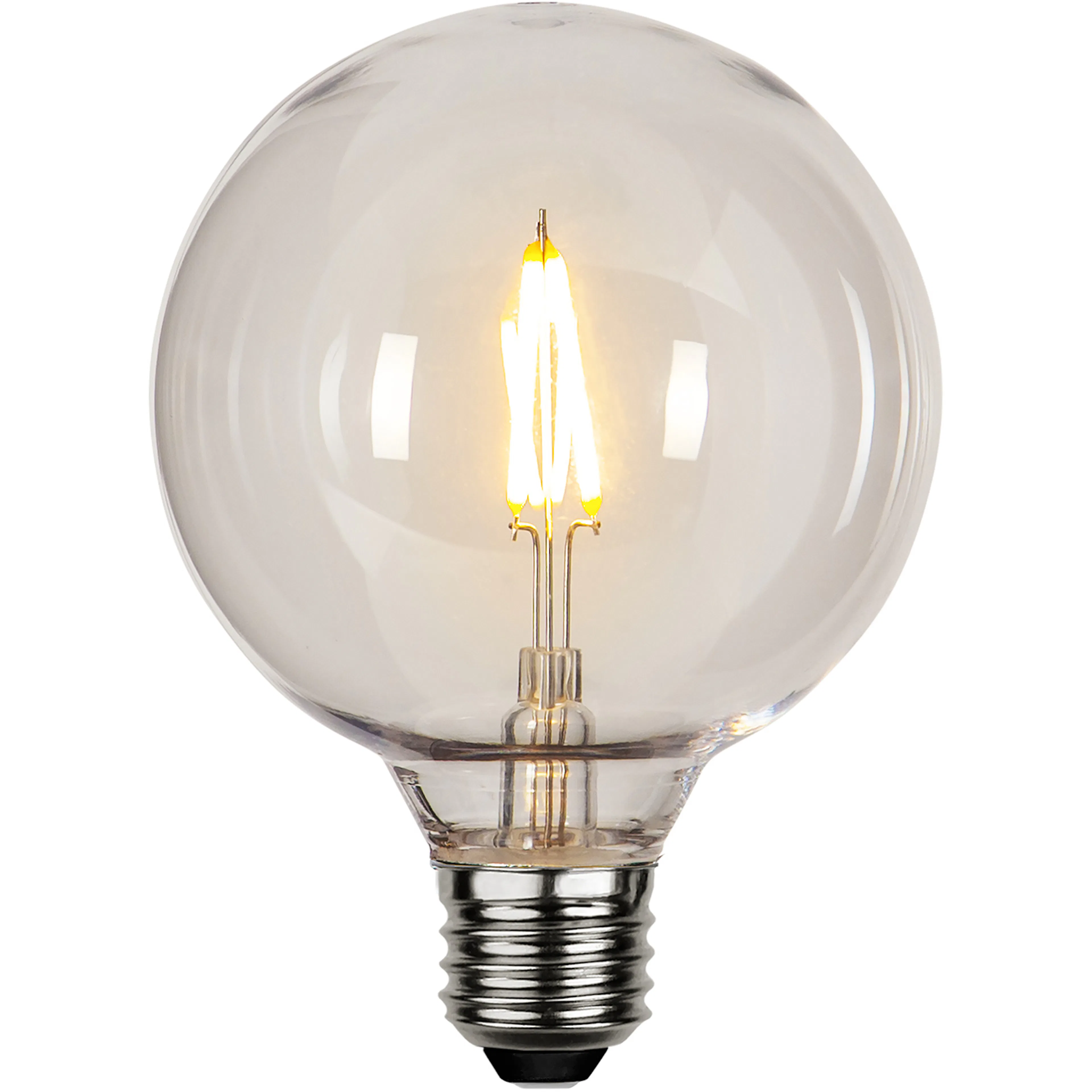 LED-lampa Star Trading Filament E27 G95 Outdoor Lighting PC Cover 1W