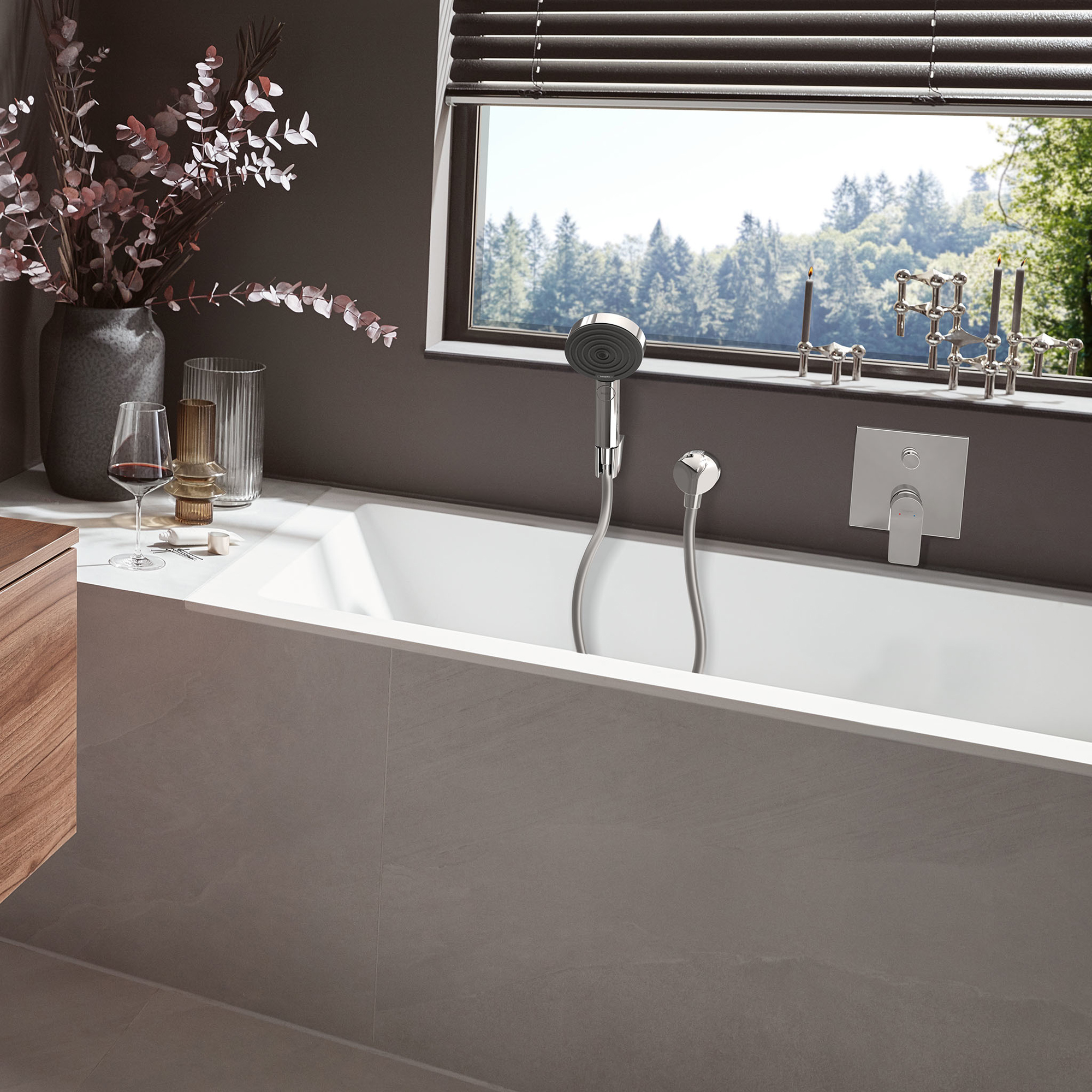 Duschhållareset Pulsify Select S 105 3jet Relaxation Krom Krom