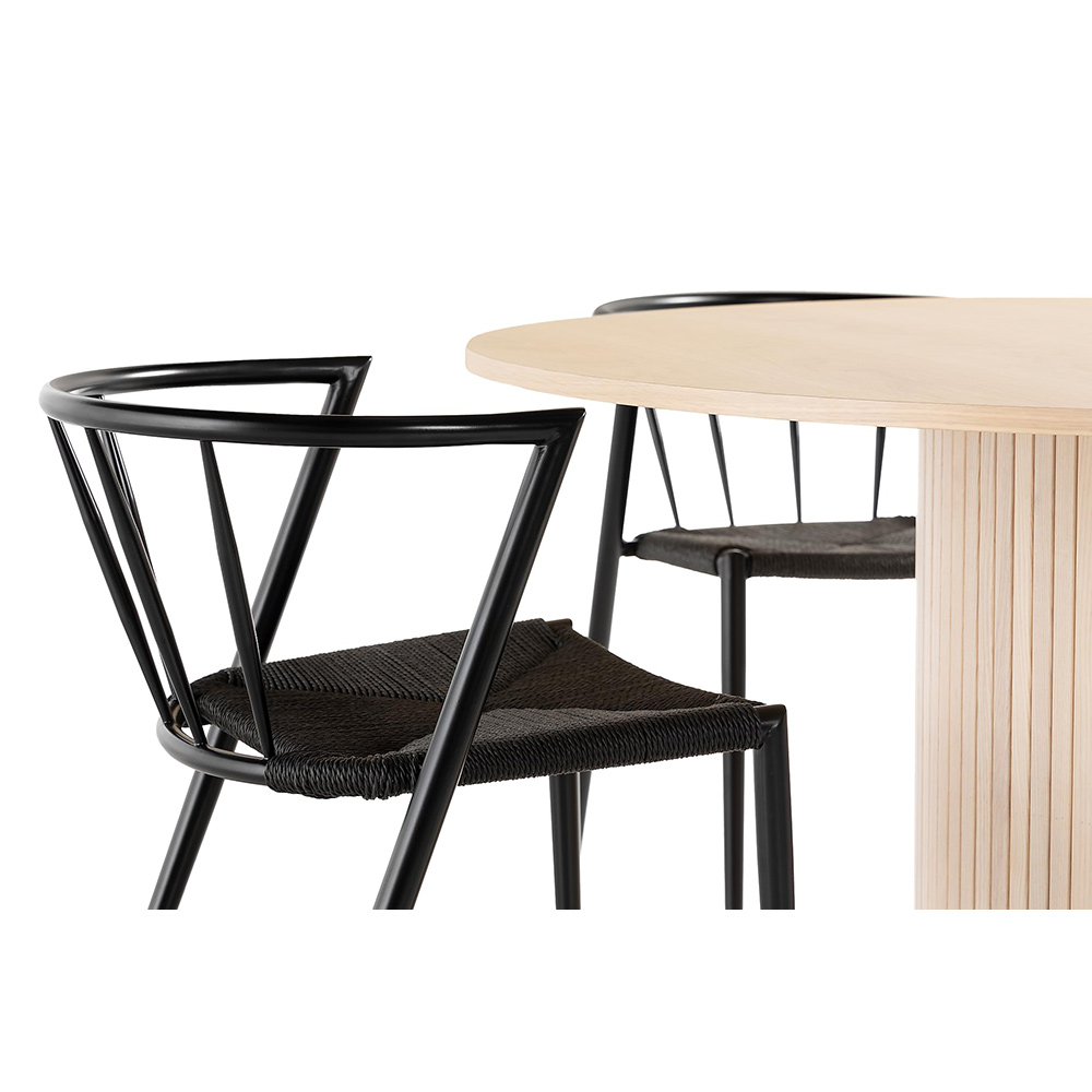 Matgrupp In Living Kopparbo Ø130 cm med 4 st Winston stolar