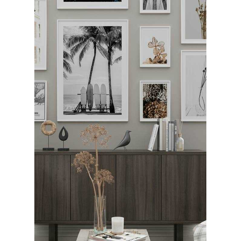 Poster Gallerix Surfing Boards On Beach