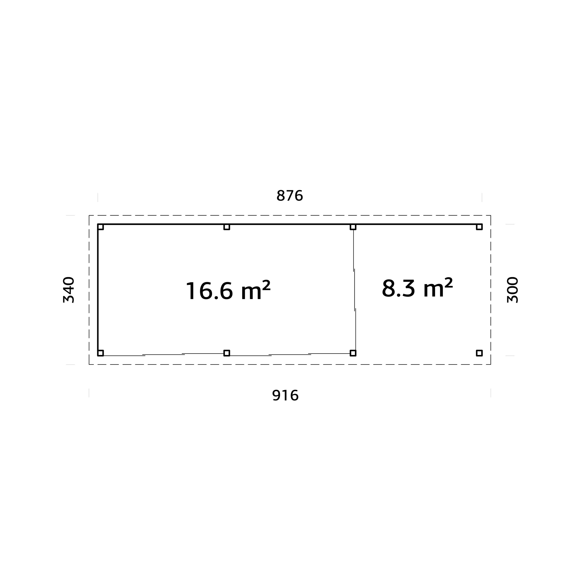 Uterum Palmako Lenna 24,9 m2 Set 717 Slide Plus