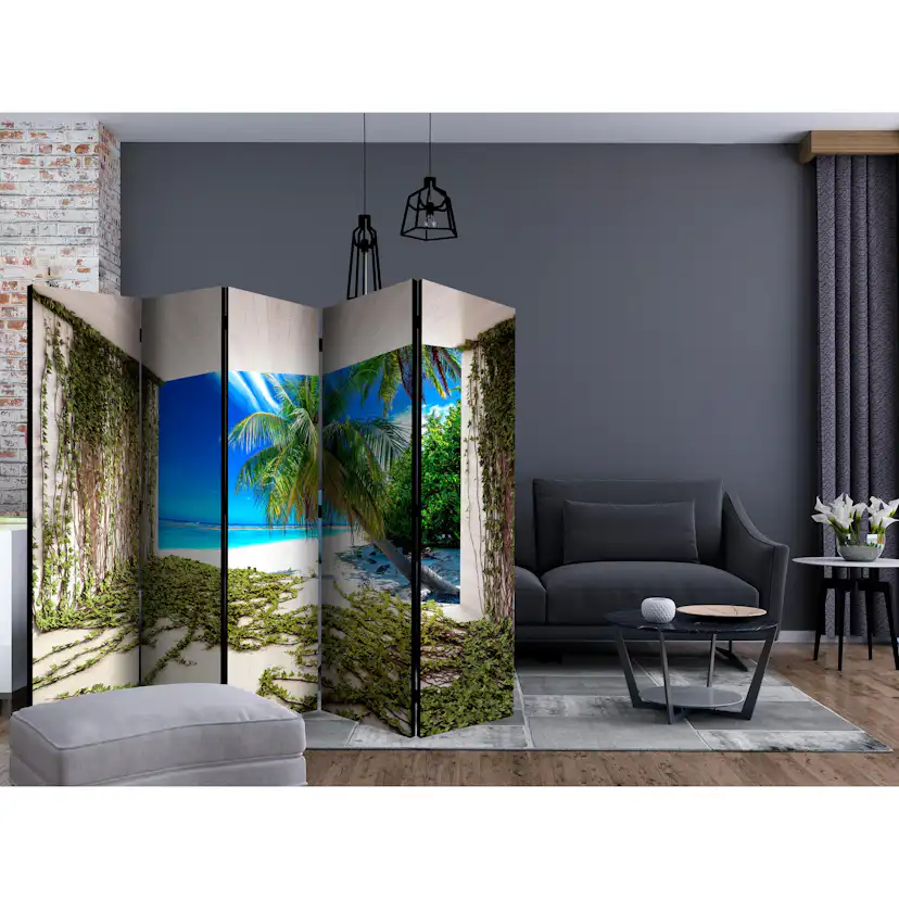 Rumsavdelare Skärmvägg Arkiio Beach and Ivy II 225x172 cm