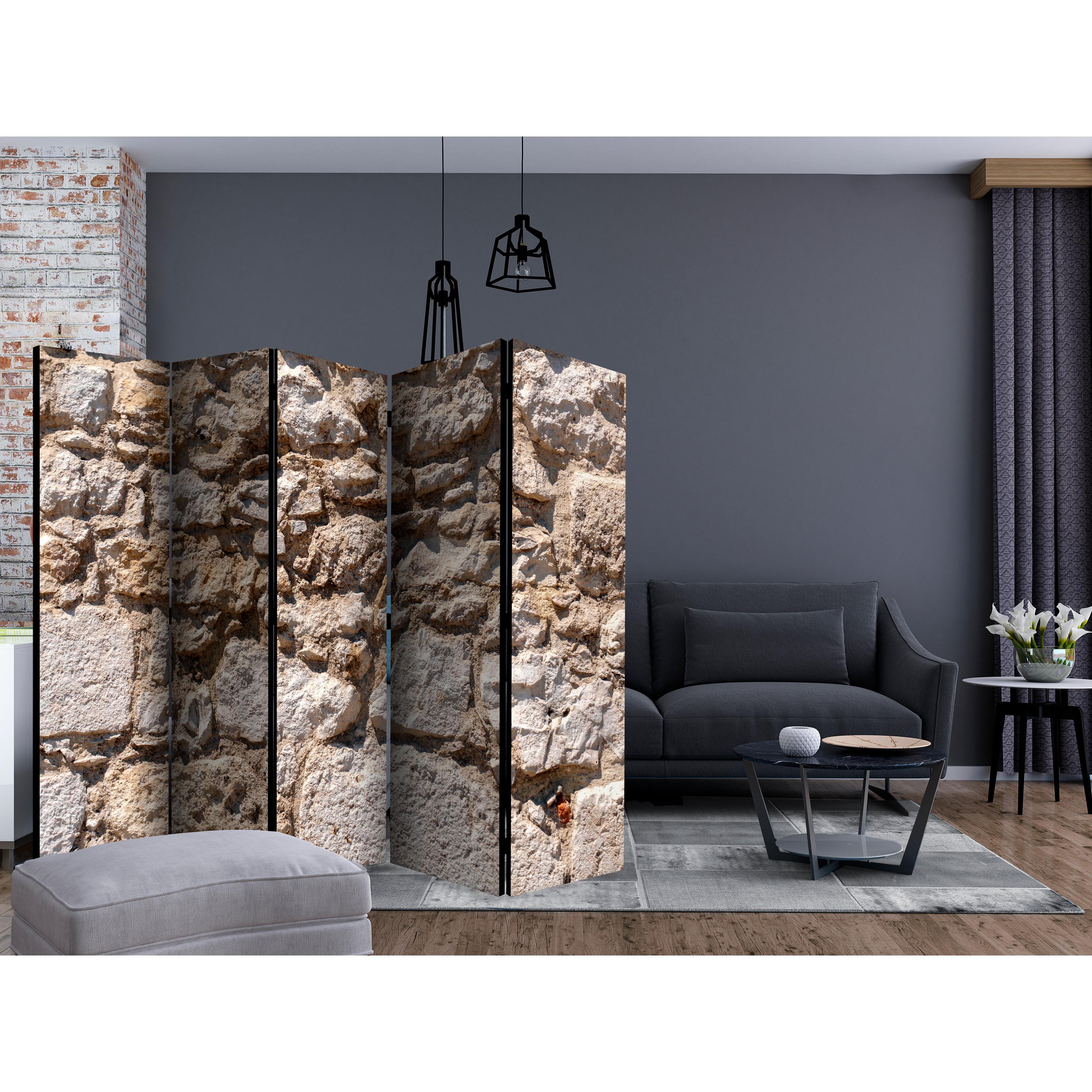 Rumsavdelare Skärmvägg Arkiio Stone Castle II 225x172 cm