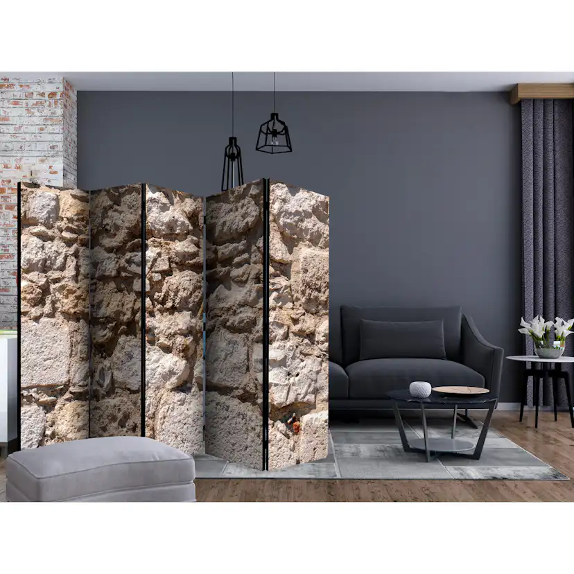 Rumsavdelare Skärmvägg Arkiio Stone Castle II 225x172 cm