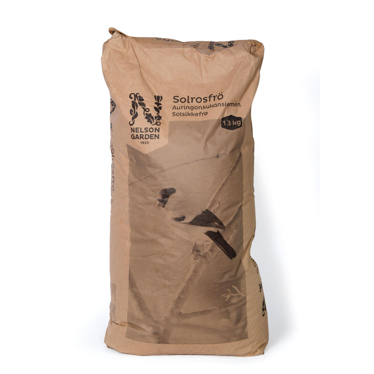 Fågelmat Nelson Garden Solrosfrö Strimmigt 13 Kg