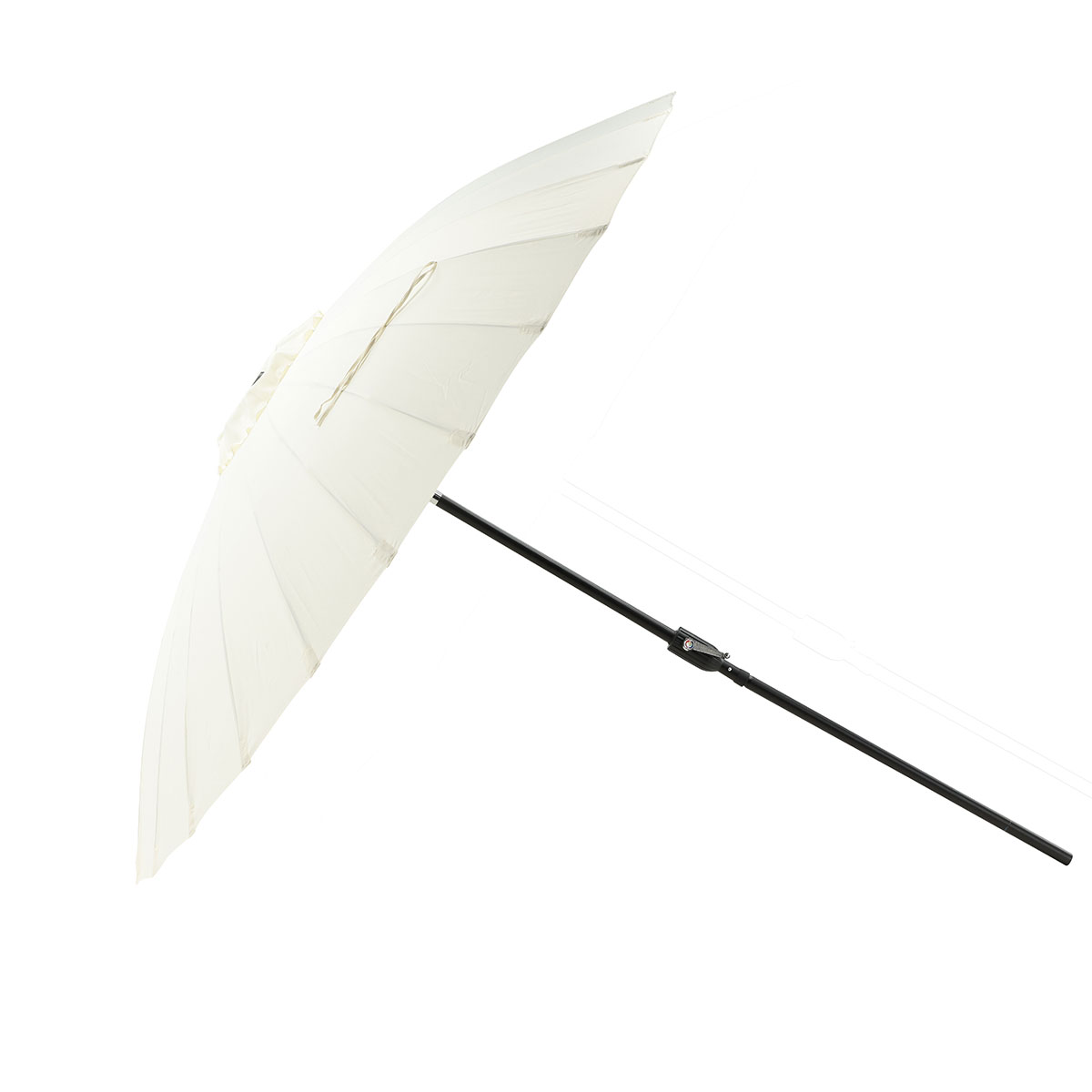 Palmetto Umbrella w. tilt, White, 270 Vit