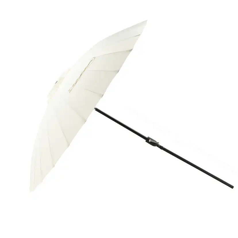 Palmetto Umbrella w. tilt, White, 270 Vit