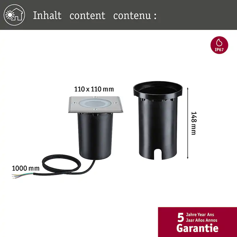 Fasadbelysning Paulmann Cybo LED IP65 230V
