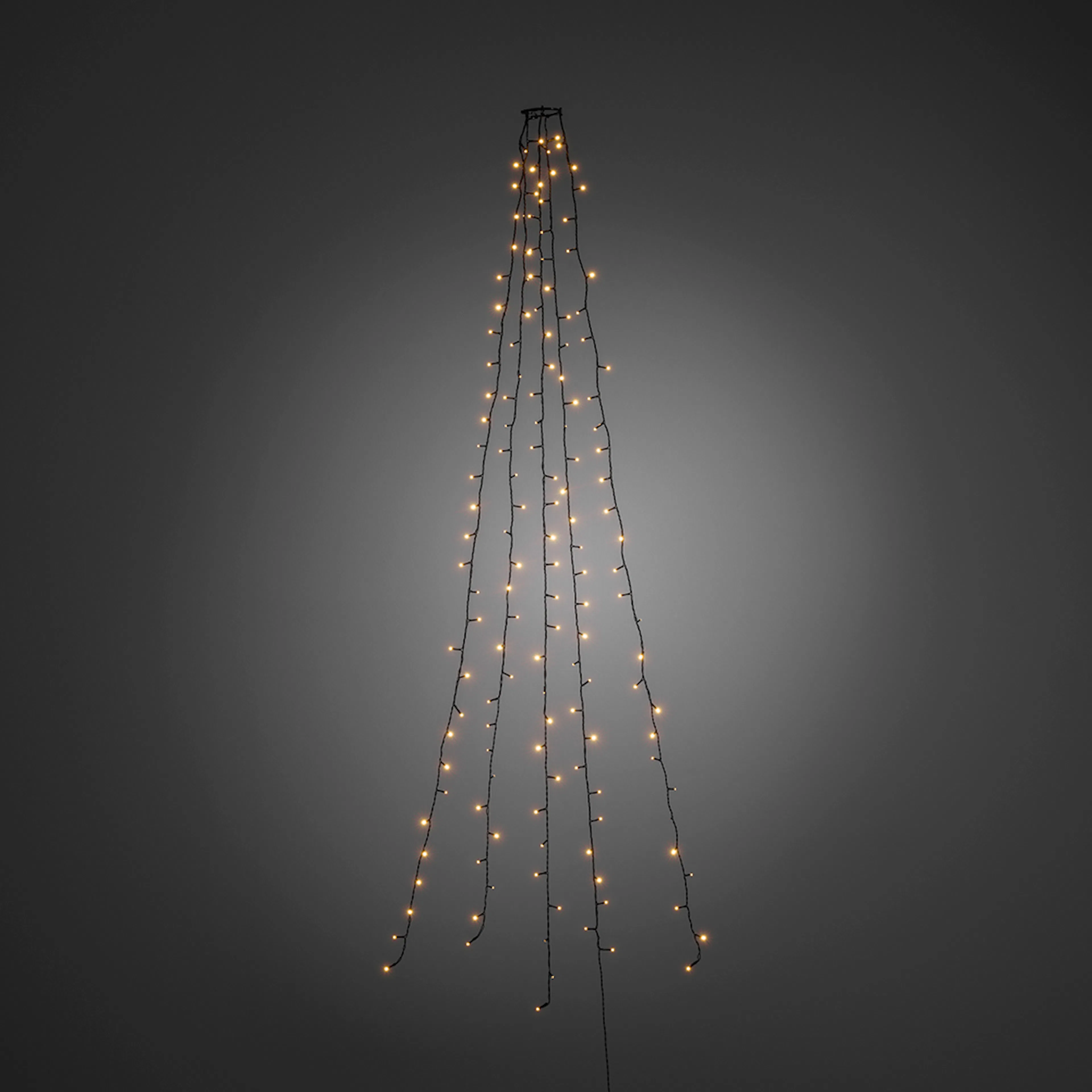 Julgransslinga 2,4m 5 st 40 amberf LED per slinga 24V/IP20 Amber, L: 2,4 m