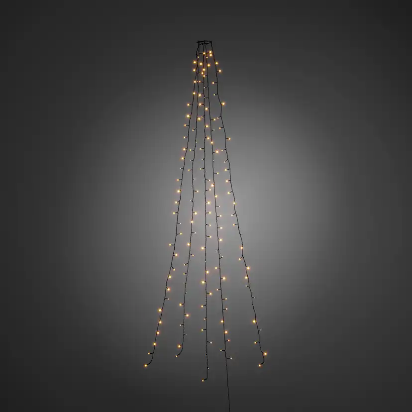 Julgransslinga 2,4m 5 st 40 amberf LED per slinga 24V/IP20 Amber, L: 2,4 m