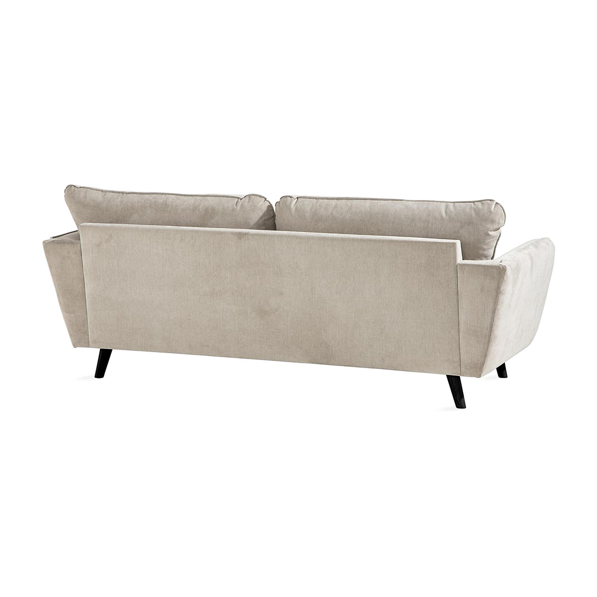 Trend Lyx 3-sits Soffa Beige, Svarta ben