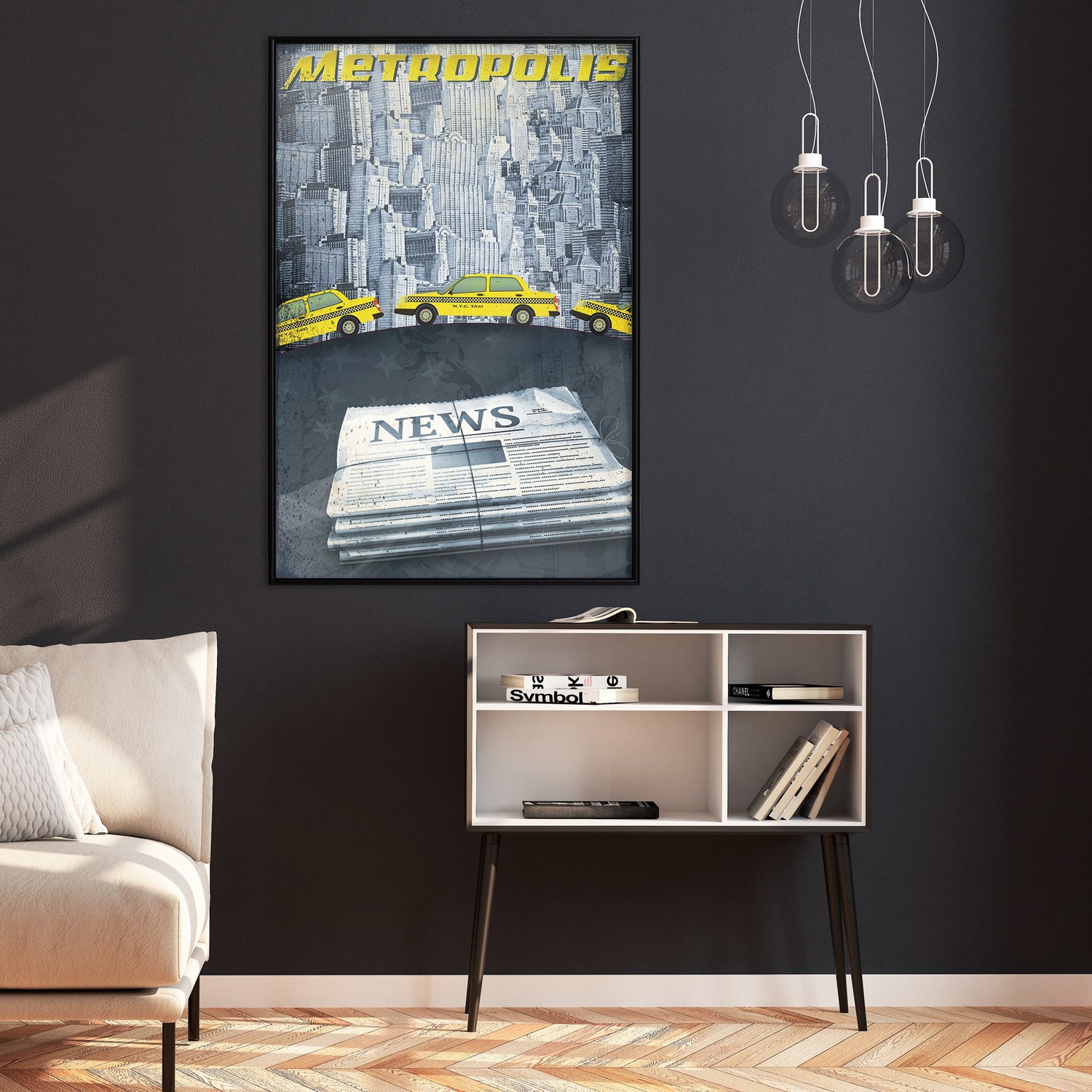 Poster Artgeist Affisch Metropolis