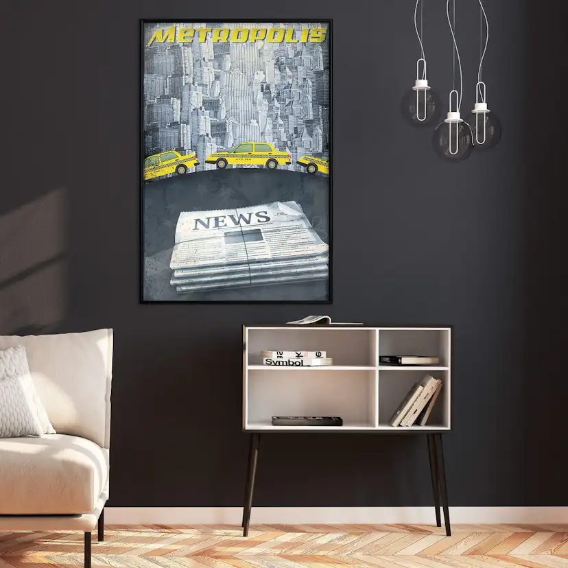 Poster Artgeist Affisch Metropolis