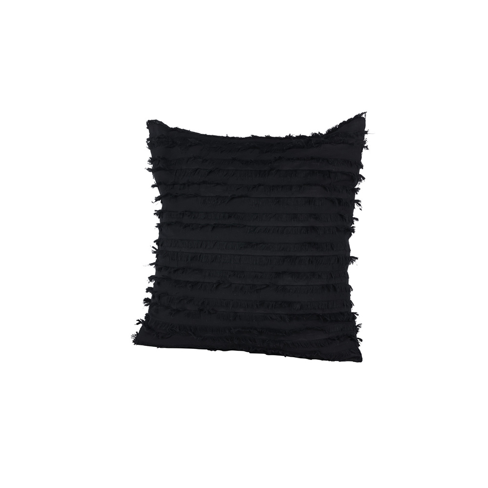 Edith Cushion Cover Cotton - Black Svart