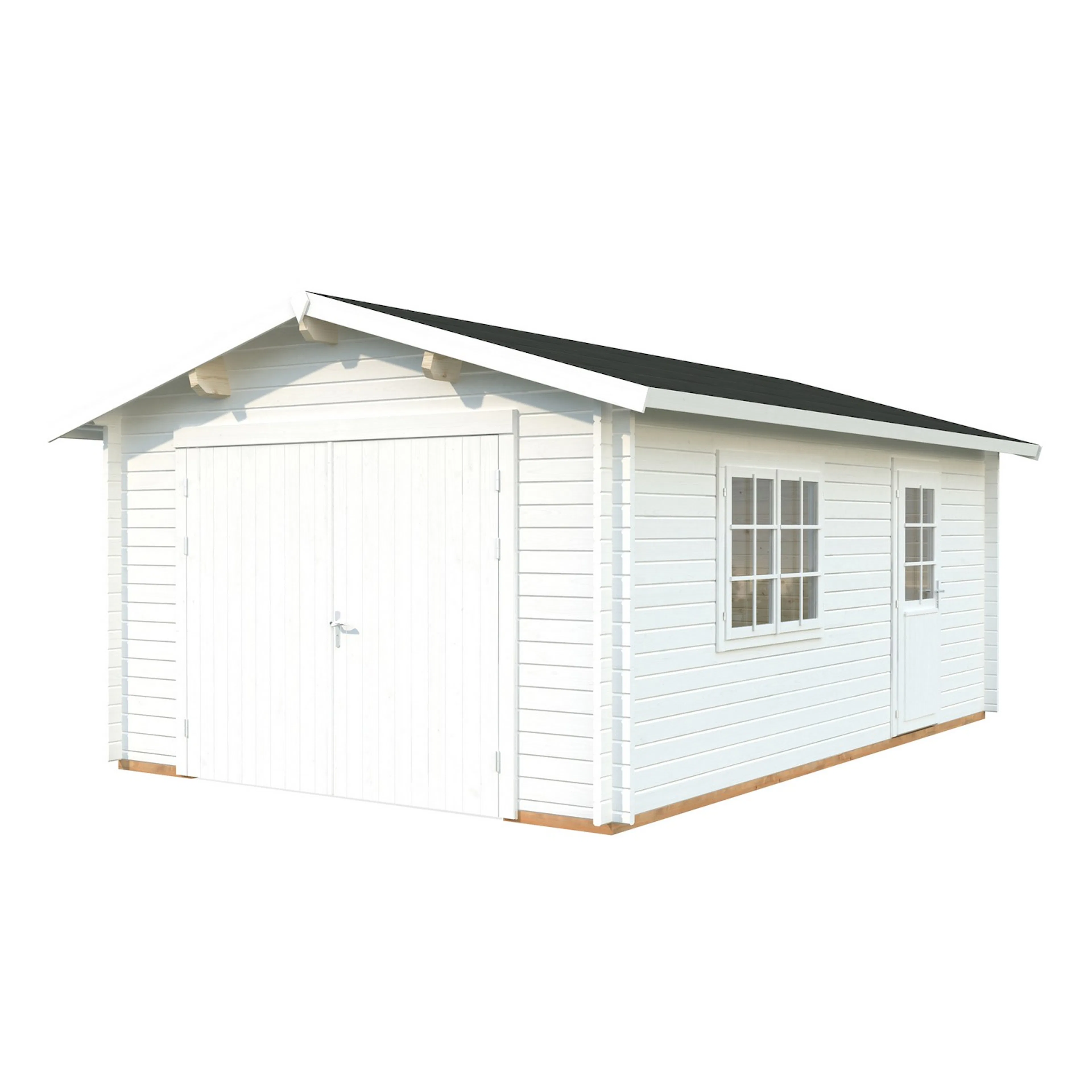 Roger 19,0 m2 mit Holztor PNT9016W2 Vit