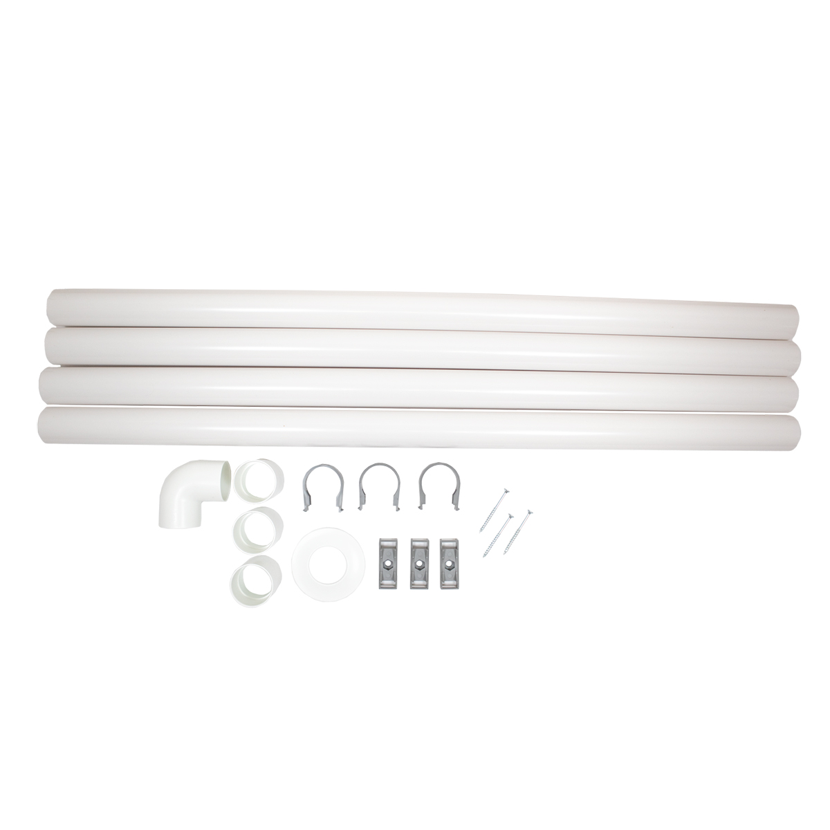 Ventilationssats Separett Tiny® 4m rör, inkl. Skarv & fästen