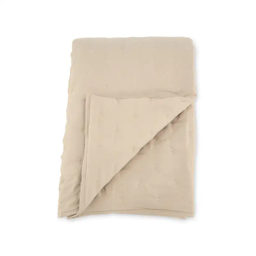Sally Bedspread Microfiber - Beige / - 180*260 Beige, Mått: 260x180 cm