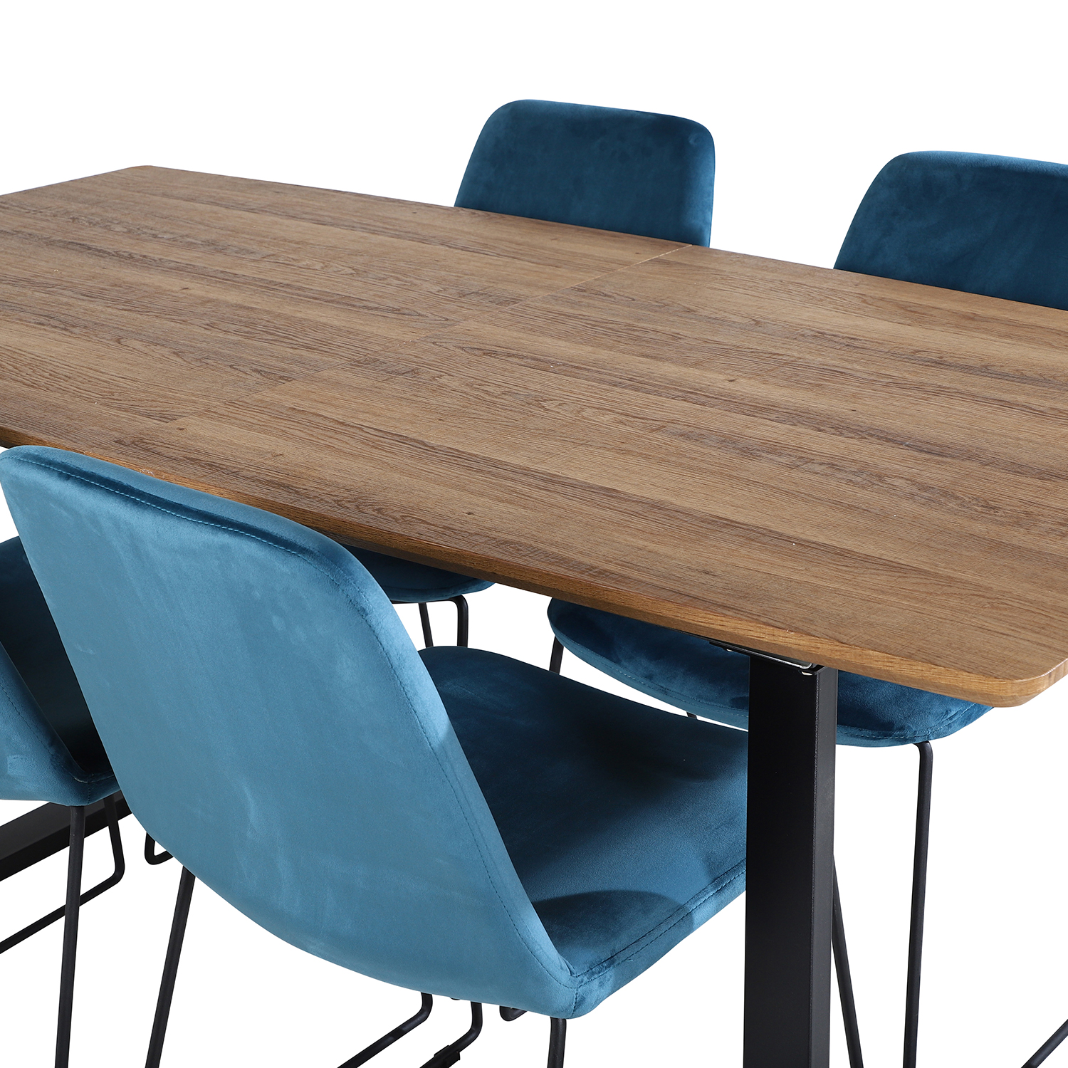 Matgrupp Venture Home Ina med 4 Muscot Stolar Sammet