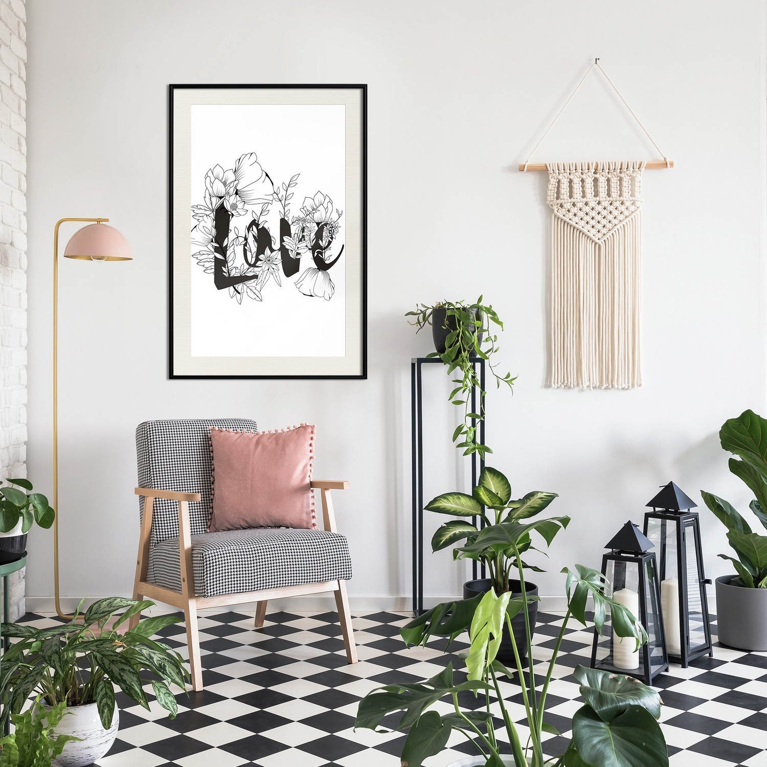 Poster Artgeist Affisch Love With Flowers