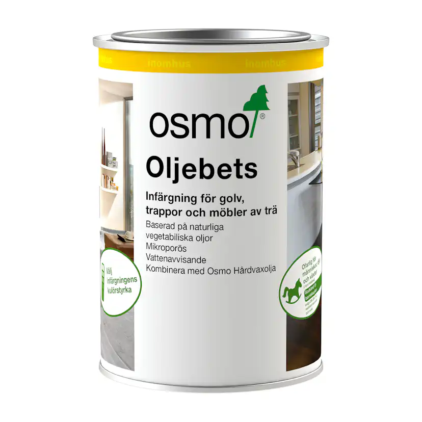Oljebets Osmo Olja för Infärgning, Ljusgrå 1L