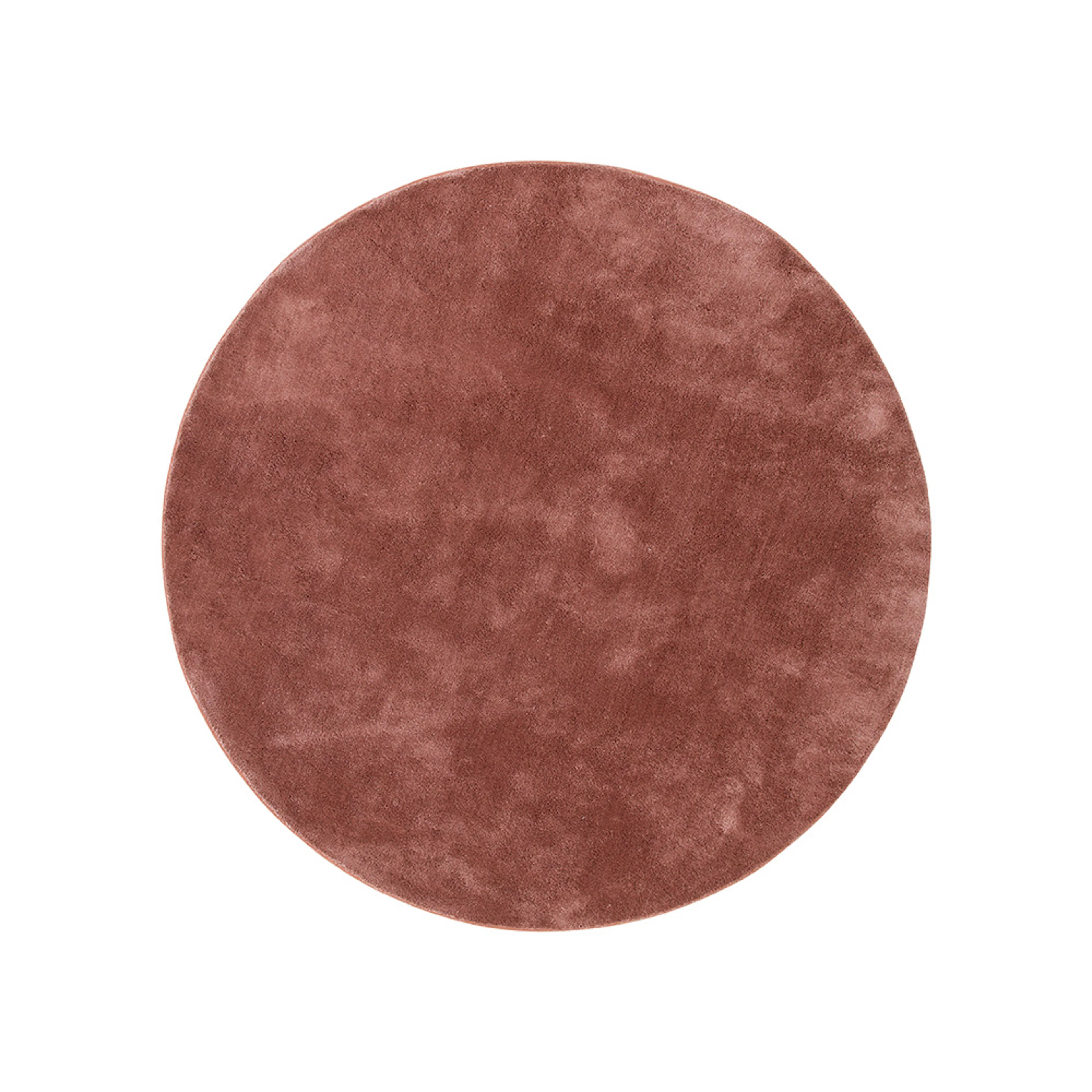 Undra Viscose Carpet ø200 Dusty Pink Rosa, Mått: 200x200 cm