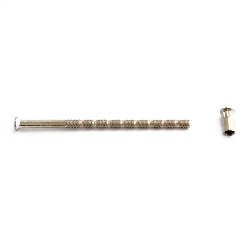 SKRUV M NIPPEL HABO M5X90MM FÖRNICKLAD Förnicklad