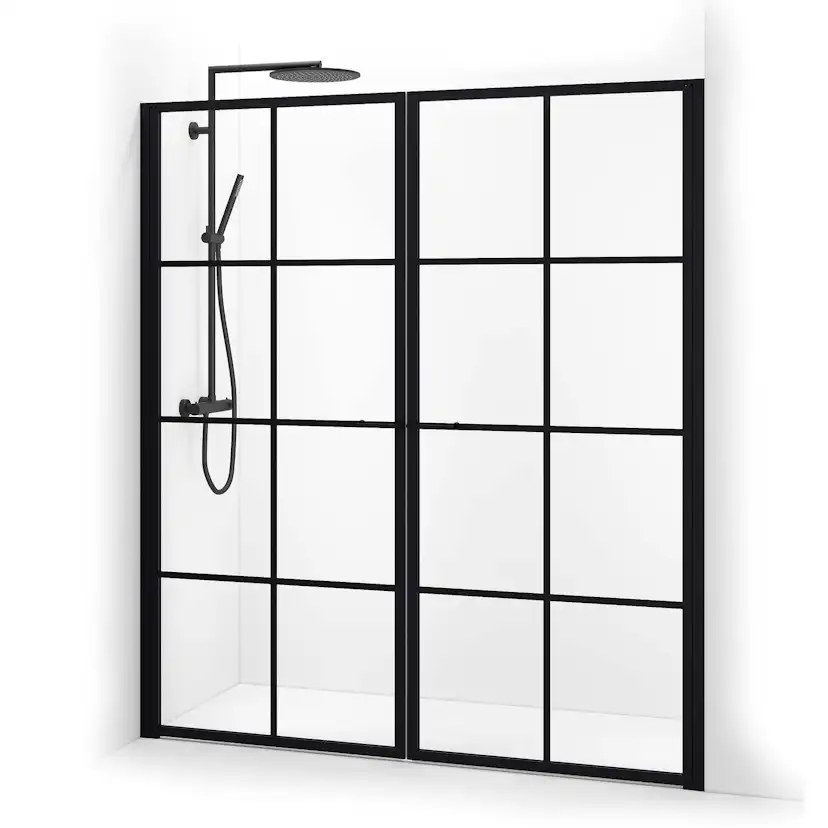 Empire Saloon Spr Sv 176-179 1760-1790x2004 mm, Mattsvart Profil