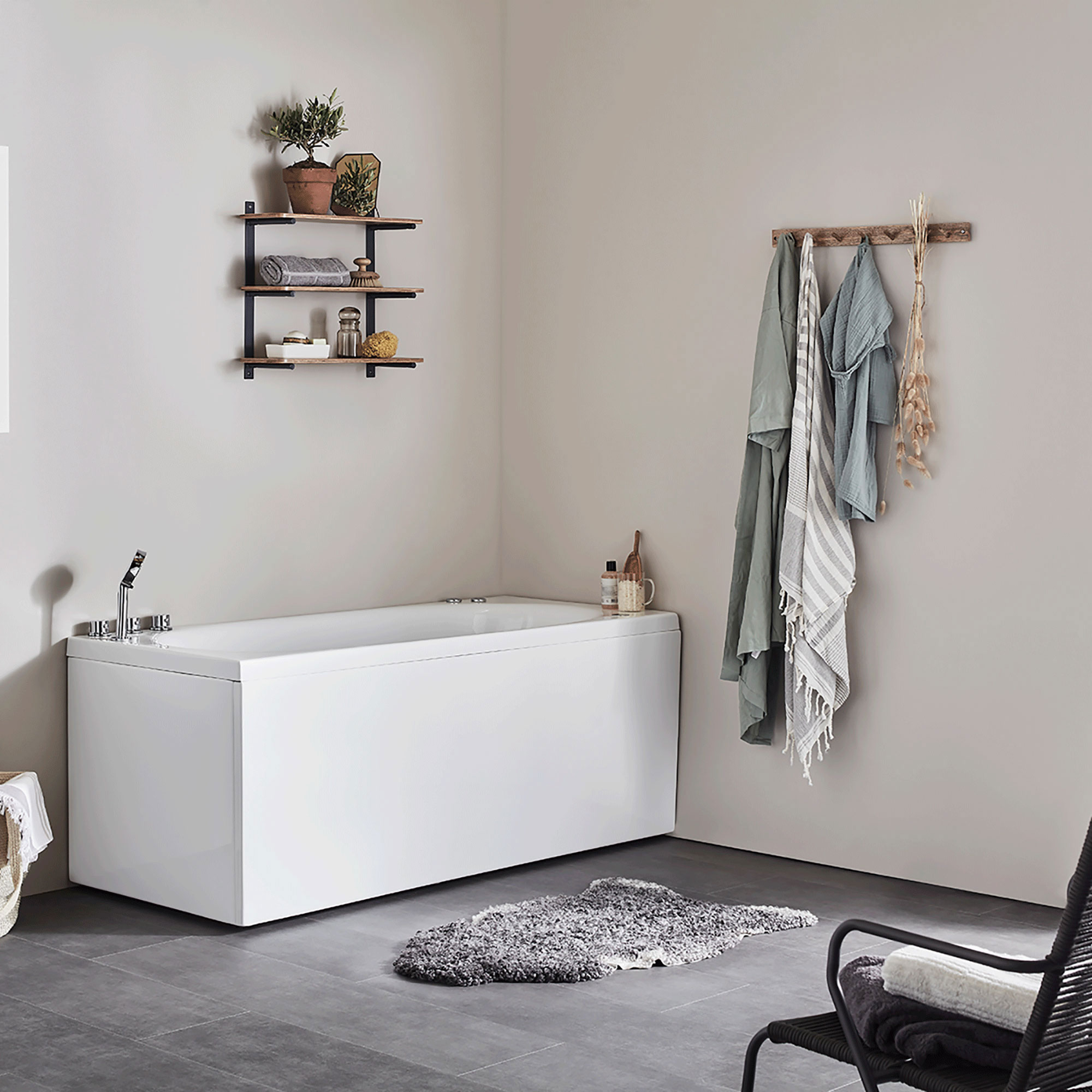 Bubbelbadkar Noro Relounge 150 inkl. blandare