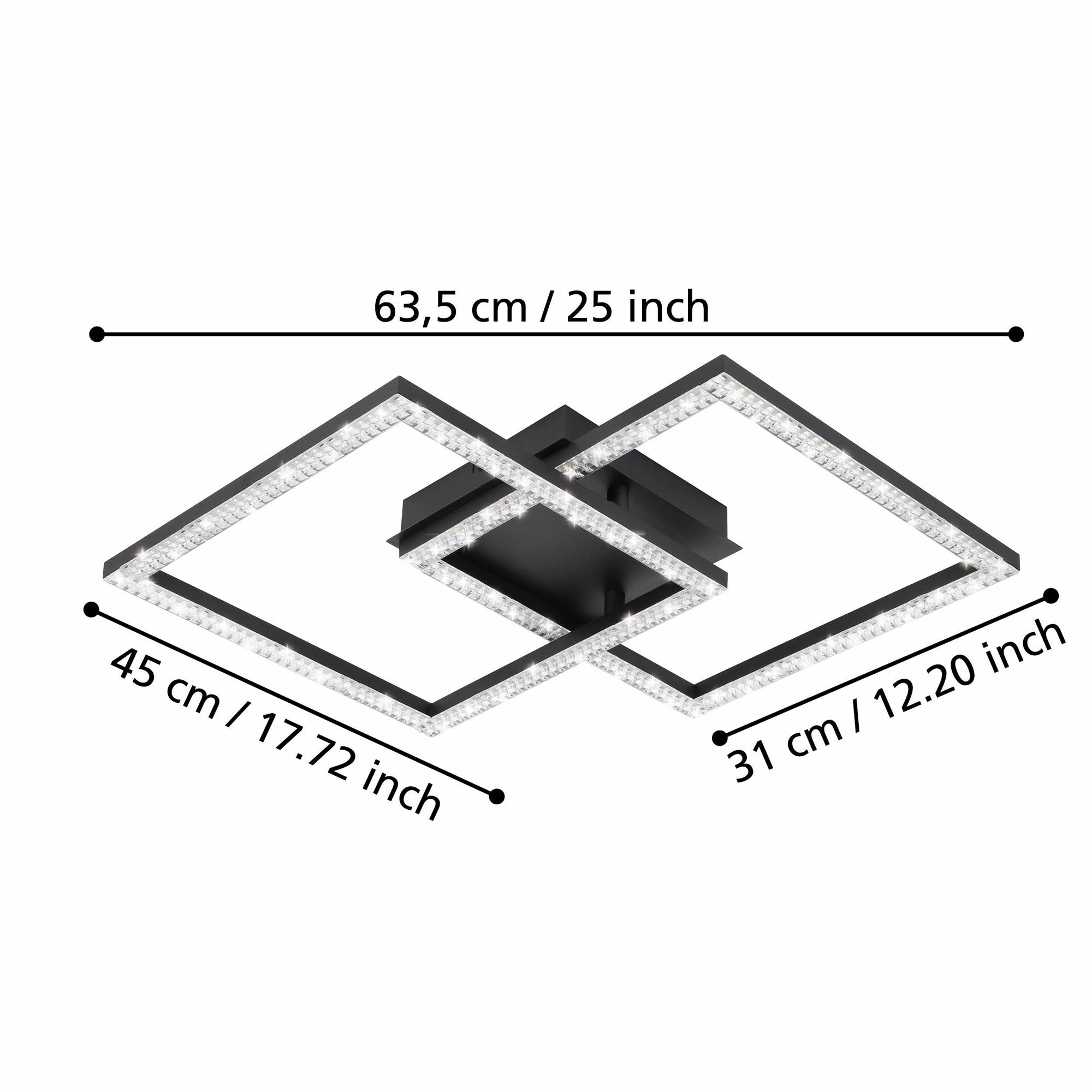 Taklampa Eglo Lejias 450x450 mm
