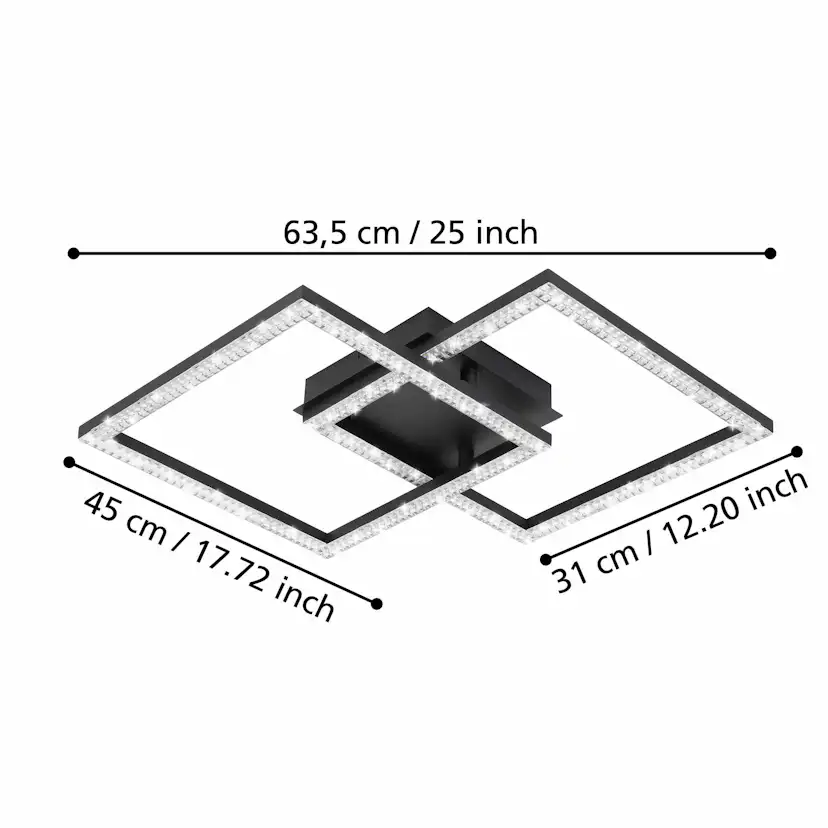 Taklampa Eglo Lejias 450x450 mm