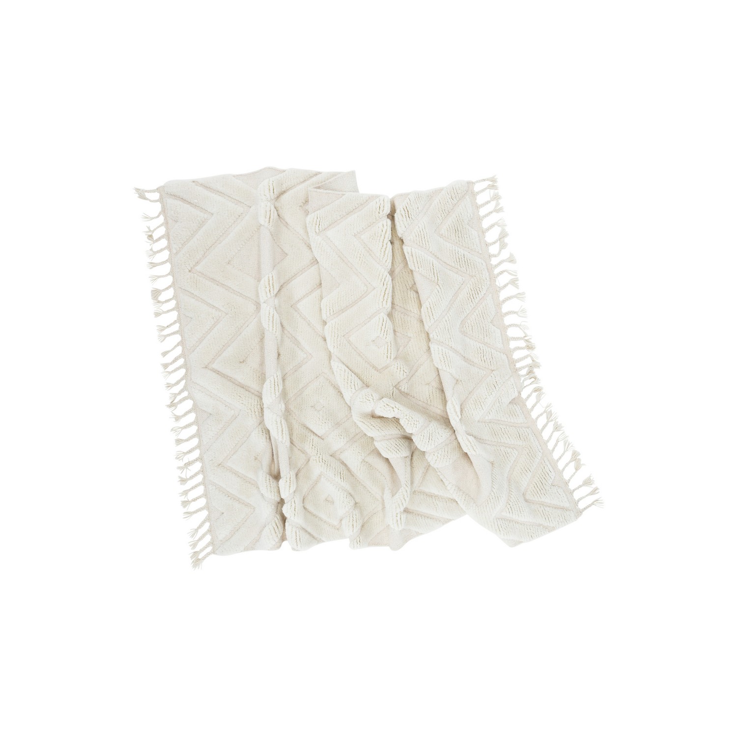 Dahlia Wool - 300*400- -Rectangular-White Vit, Mått: 300x400 cm