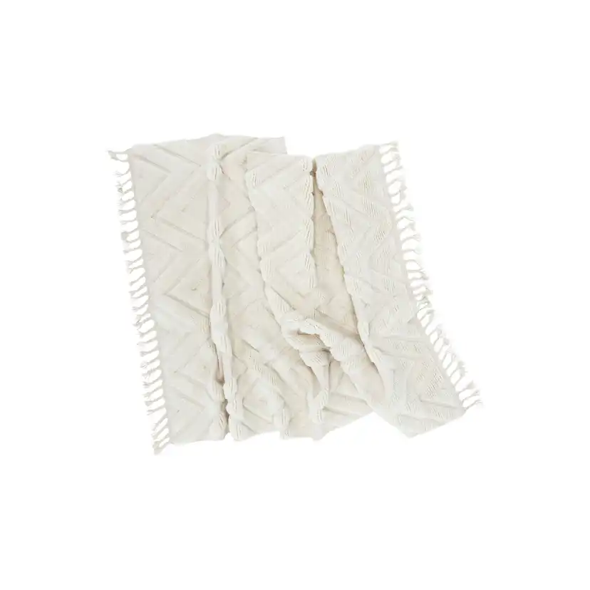 Dahlia Wool - 300*400- -Rectangular-White Vit, Mått: 300x400 cm