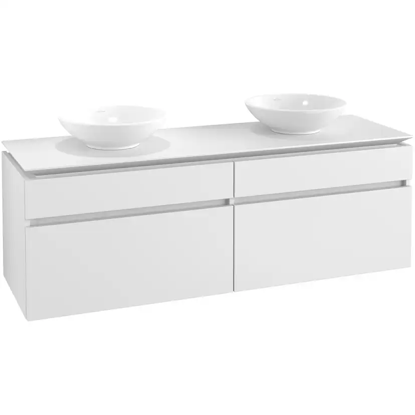 Tvättställsskåp Villeroy & Boch Legato 1600 med 4 Lådor för Två Tvättställ från Memento