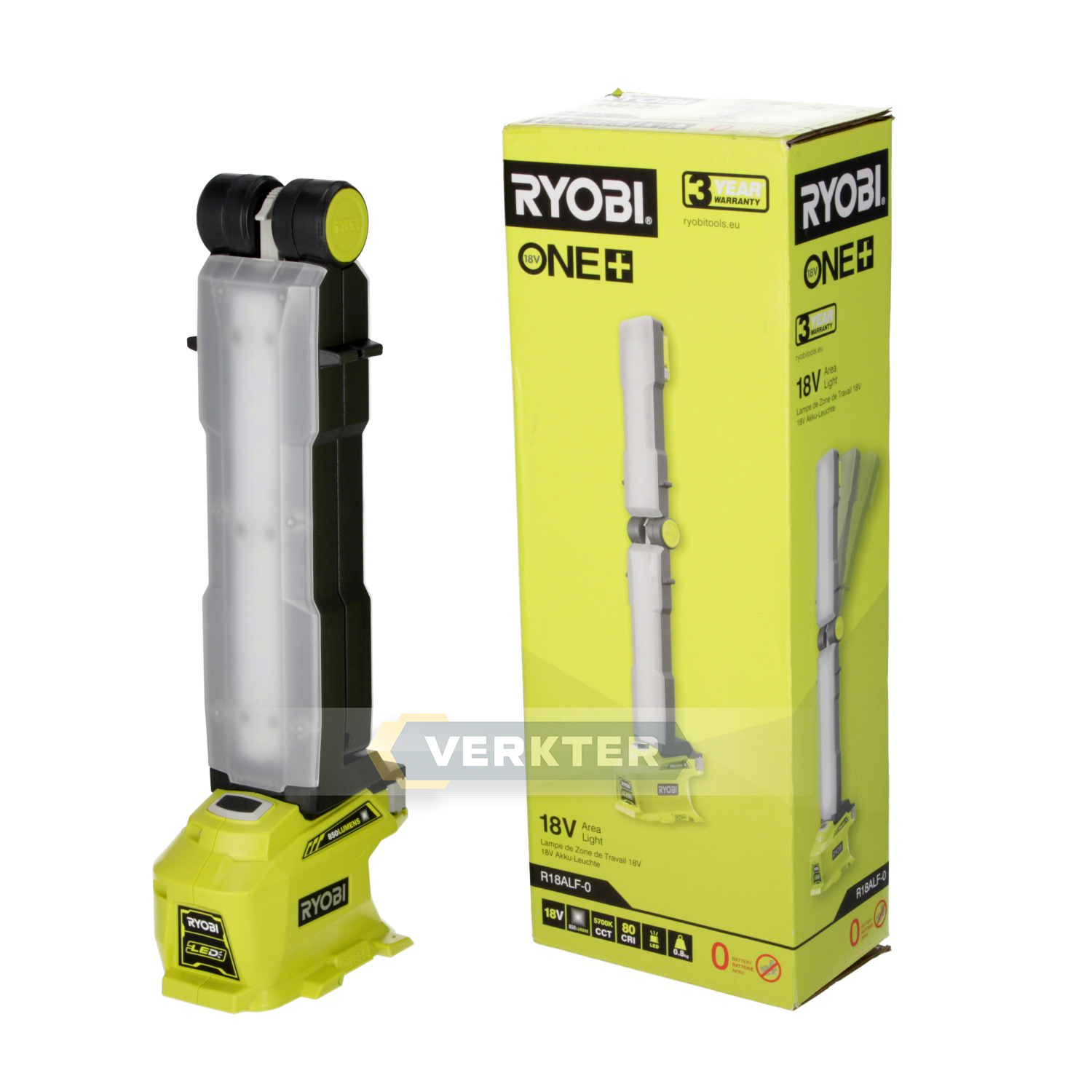 Arbetslampa RYOBI ONE+ R18ALF-0 850 lumen 18V 0,8 kg (utan batteri & laddare)