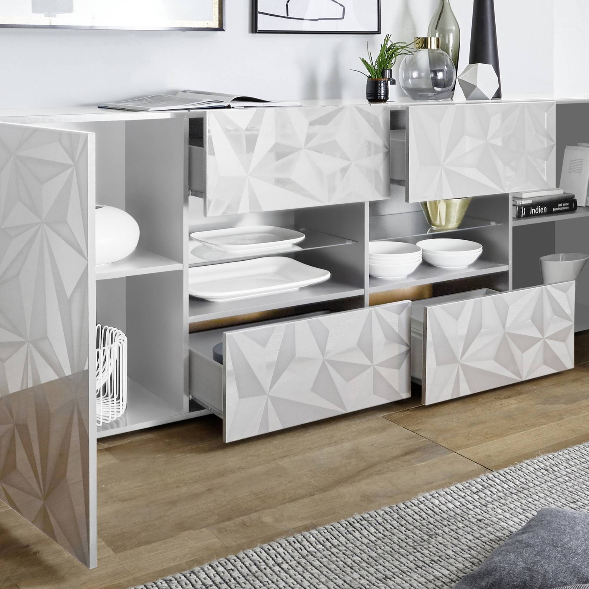 Skänk LC Spa Fasett 241 cm Vit