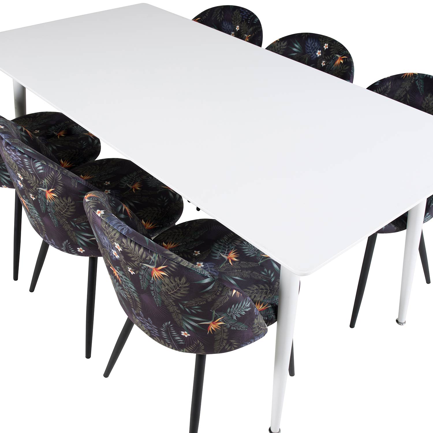 Matgrupp Venture Home Pobbie med 6 Valentina Stolar Polyestertyg
