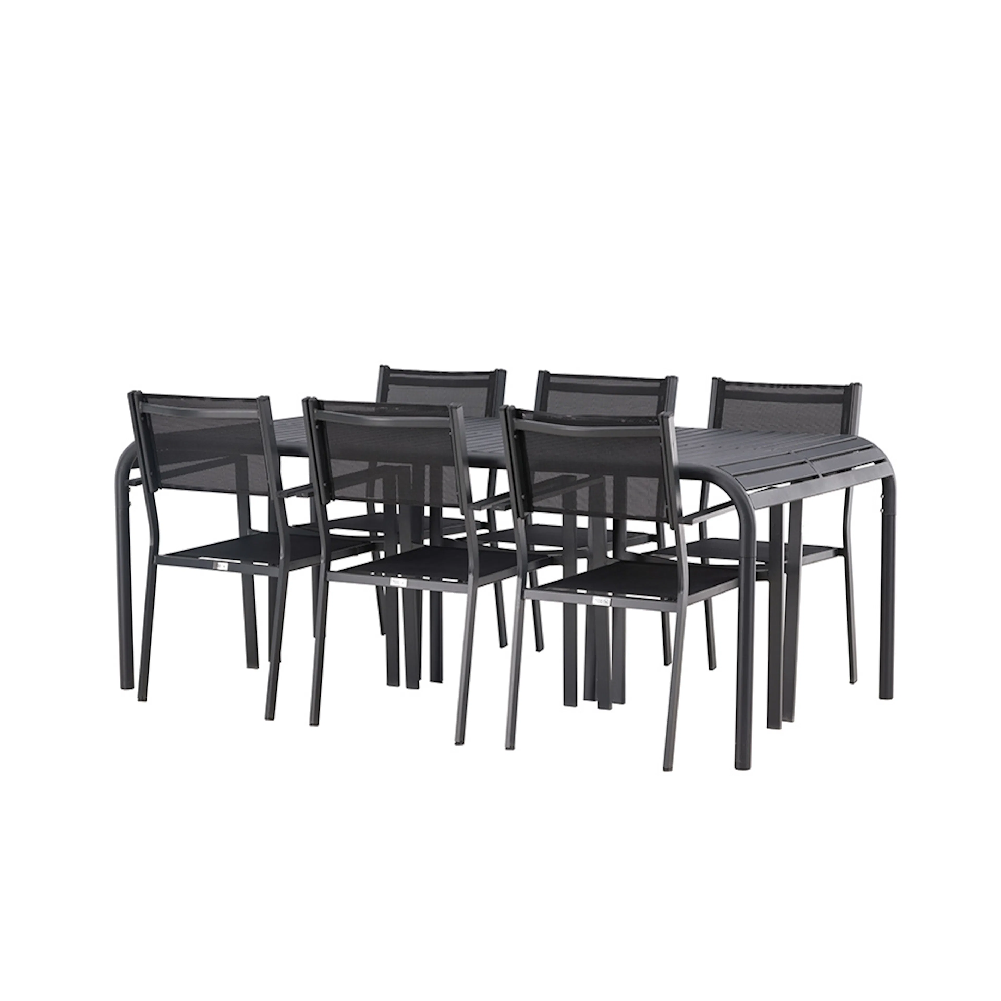 Borneo Diningtable Aluminium - Black / Rectangular 100*200* Svart