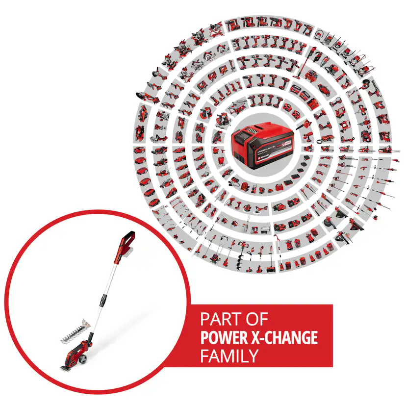 Grässax Einhell GE-CG 18/100 Li T Utan Batteri & Laddare