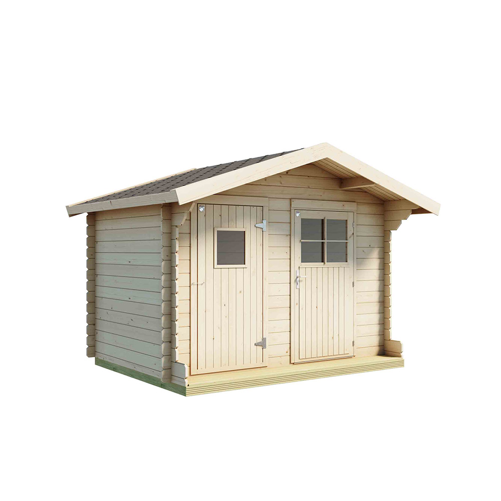 Förråd Luoman Lillevilla Karviainen 6 m² Friggebod Byggsats i Trä med Sadeltak