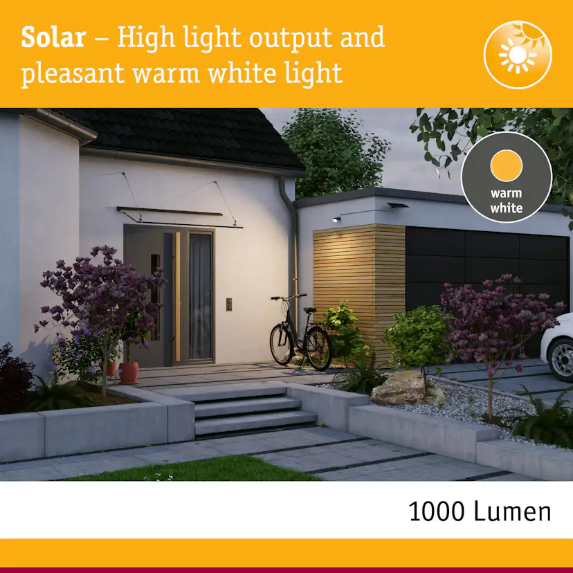 Fasadbelysning Solcell Paulmann Flotas Smart Home Zigbee 3.0 IP65